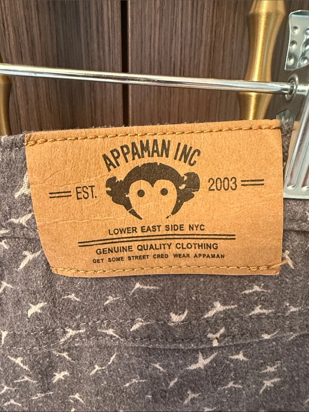 Appaman Gray Shorts with White Bird Print